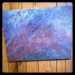 Acrylic pour painting 16x20